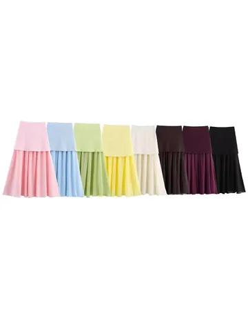 Damen V-Ausschnitt Goldknopf Stricktop Und Plisseerock Set Lässige Sommer Elegante Zweiteilige Kleidung Für Das Büro