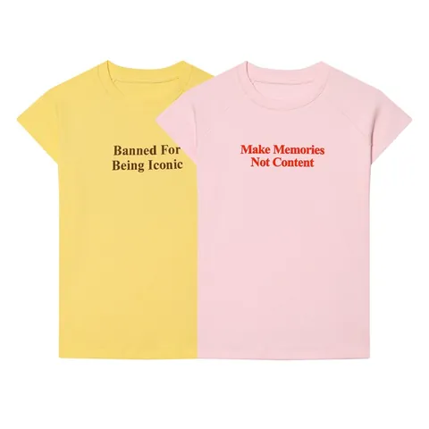 Dames Mode Casual Ronde Hals T-Shirt Met Letterprint Contrastkleur Korte Mouw Polyester Slim Fit Top