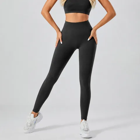 Women's Seamless High Waist Yoga Pants Peach Butt Lift Tummy Control Gym Leggings Running Sports Athletic Workout Bottom