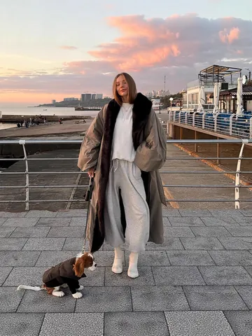 Trench Lungo Da Donna Con Collo In Pelliccia A Contrasto Allacciatura Oversized Giacca Antivento Casual Elegante Capispalla Autunno Inverno Top