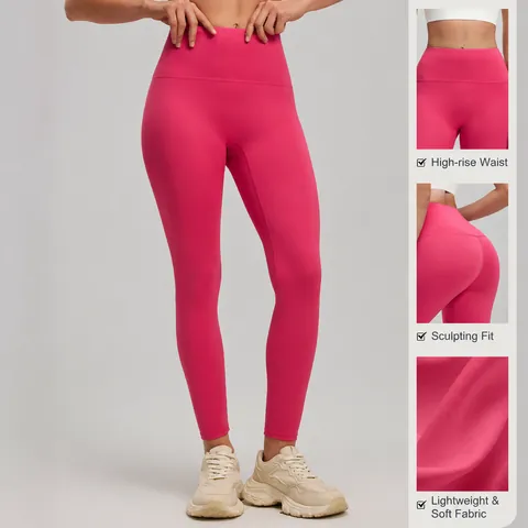 Women High Waist Yoga Pants Tummy Control Butt Lift Leggings Naked Feel Running Fitness Tights No Camel Toe Gym Workout Pants