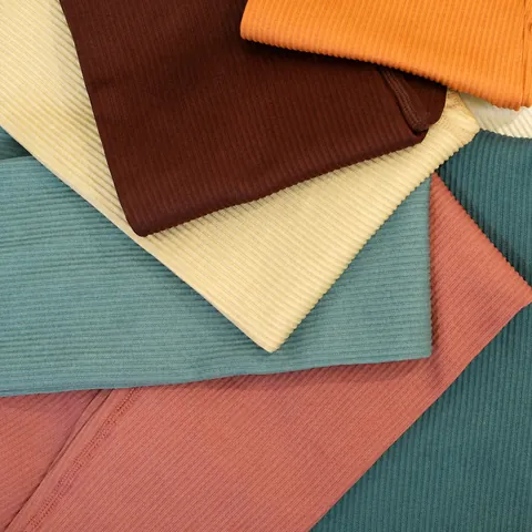 Pantaloni da Yoga senza Cuciture a Vita Alta a Costine Controllo Addominale Sollevamento Glutei Leggings da Palestra Donna