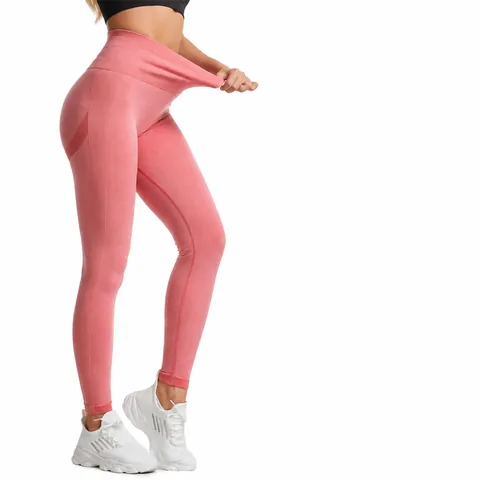 Women Seamless High Waist Yoga Pants Peach Butt Lift Tummy Control Gym Workout Running Leggings Tights Athletic Bottom