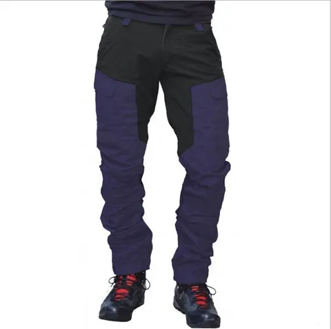 Ανδρικό Casual Slim Fit Παντελόνι Cargo Πολλές Τσέπες Εξωτερικά Σπορ Color Block Παντελόνι Moto Στυλ Μοντέρνο Βαμβακερό Παντελόνι για Άνδρες