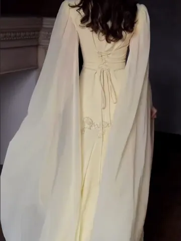 Elegante Dames Avondjurk Vloerlengte V Hals Gekreukt Polyester Jurk Met Borduurwerk En Kralen Voor Feest Bruiloft