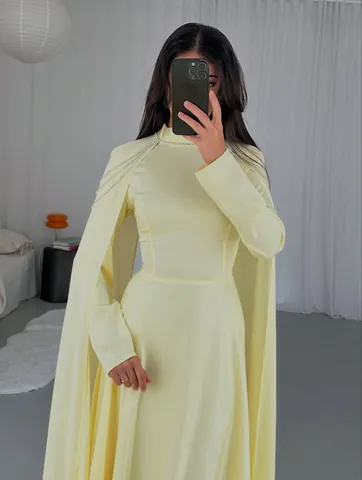 Women's Sexy V-Neck Long Sleeve Irregular Tassel Ruffle Maxi Dress Elegant Pleated Polyester Evening Banquet Party Dress