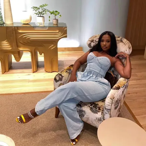 Damen Ärmellos Hellblau Denim Top Und Bottom Mode Lässig Korsett Top Und Weites Bein Hose Streetwear Outfits Outwear