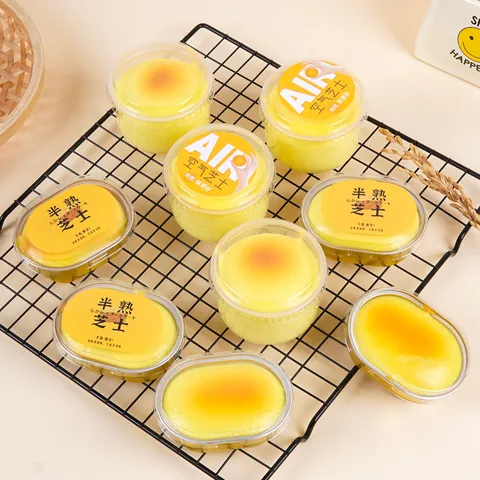 Realistic Simulated Half-Baked Cheese Bread Squishy PU Slow Rising Stress Relief Toy Boxed Food Model Decor