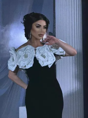 Women Elegant French Style 3D Floral Bandage Dress Slim Fit Maxi Evening Gown Rhinestone Accents For Wedding Party Guest