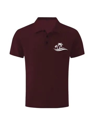 Heren Sneldrogend Ijszijde Poloshirt Korte Mouw Ademend Wafeltextuur Kokosboom Bedrukt Casual Sport Top