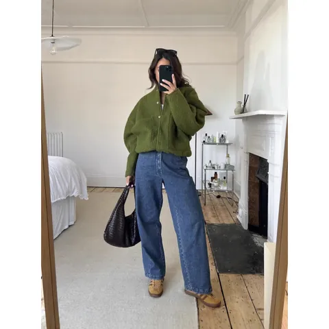 Women Stand Collar Polyester Jacket Solid Color Pocket Decoration Casual Western Style Outerwear Top