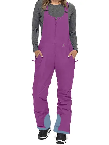 Polyester Wasserdicht Winddicht Verdickte Ski-Latzhose Für Herren Damen Winter Outdoor Warm Wattierte Snowboardhose Verstellbare Träger