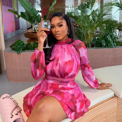 Women's Printed Ruched Waist A-Line Mini Dress Elegant Long Sleeve Stand Collar Polyester Slim Fit Floral Dress