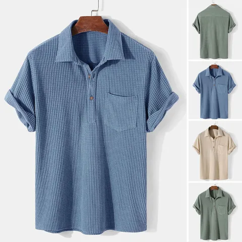 Men Casual Cotton Corduroy Short Sleeve Shirt And Shorts Top And Bottom Set Lapel Button Loose Fit Vintage Summer Clothes