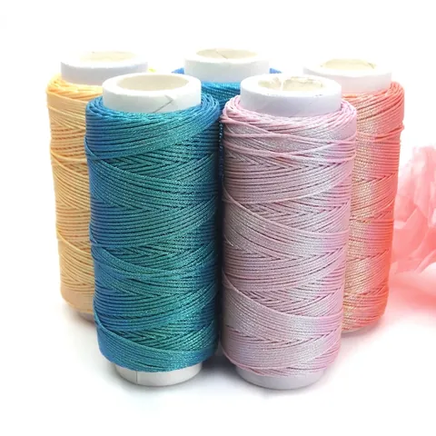 Light Luxury Starry Sky Flat Waxed Thread Nylon Jade Line For DIY Bracelet Jewelry Making Braided Cord Handcrafted Material