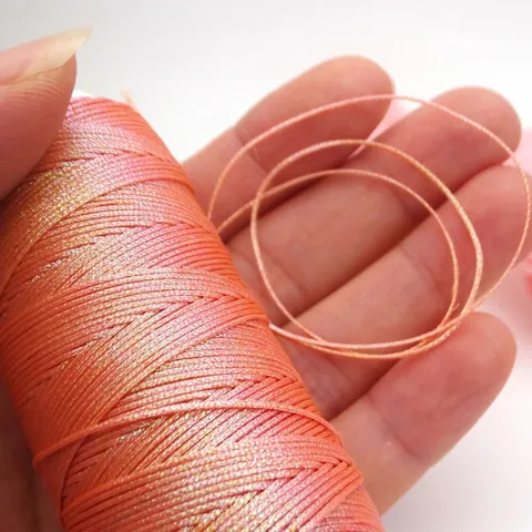 Light Luxury Starry Sky Flat Waxed Thread Nylon Jade Line For DIY Bracelet Jewelry Making Braided Cord Handcrafted Material
