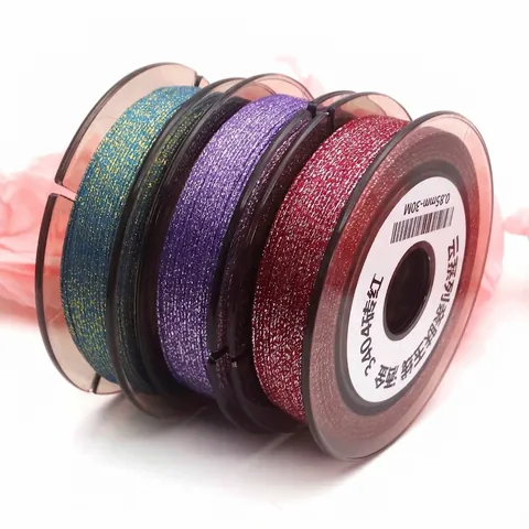 Bunte Metallische Glitzer Schmuckschnur Für DIY Armband Halskette Flechten Verschlüsselter Jadefaden Handgefertigtes Bastelzubehör