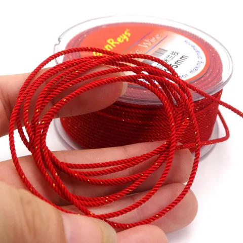 Braided Milan Cord With Metallic Thread For Bracelet Necklace Making DIY Jewelry Craft Accessory