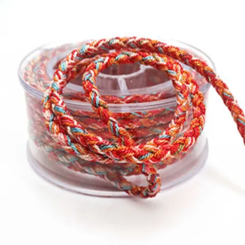 Drachenmuster Metallisch Sternenhell Segmentgefärbt Geflochtene Kordel Für DIY Armband Halskette Herstellung Handgewebt Schmuck Kordel Mehrfarbiger Faden