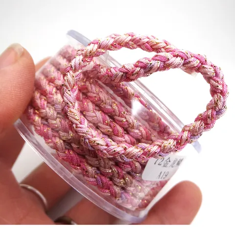 Drachenmuster Geflochtene Schnur Mehrfarbig Space-Dyed Nylonseil Mit Golddraht Für DIY Armband Halskette Herstellung Handgemachte Schmuckzubehör