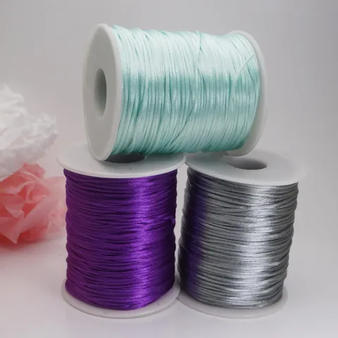 Cordon de Soie Coréenne en Nylon pour Bracelet DIY Corde Tressée Accessoires de Fabrication de Bijoux Fil Fait Main Traditionnel Corde de Noeud Chinois