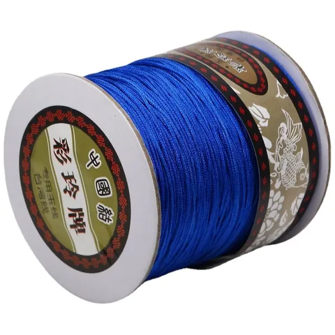 Fil de Jade Tissé à la Main Pour la Fabrication de Bijoux DIY Bracelet Collier Cordon Nœud Chinois Grand Rouleau