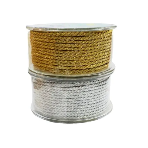 Metallic Milan Cord For DIY Jewelry Making Bracelet Necklace Braided Wire Gold Silver Craft Wrapping Decorative Accessory