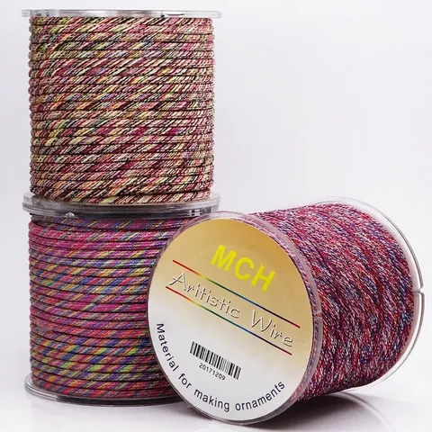 Twill Braided Colorful Round Cord For Jewelry Making DIY Bracelet Necklace Non-Elastic Synthetic Fiber Craft Rope String