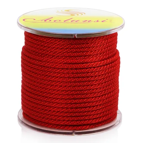 Ailunsi 3mm Mais Gevlochten Nylon Touw Massief Gecodeerd DIY Ketting Koord Voor Jade Hanger Sieraden Maken Accessoires