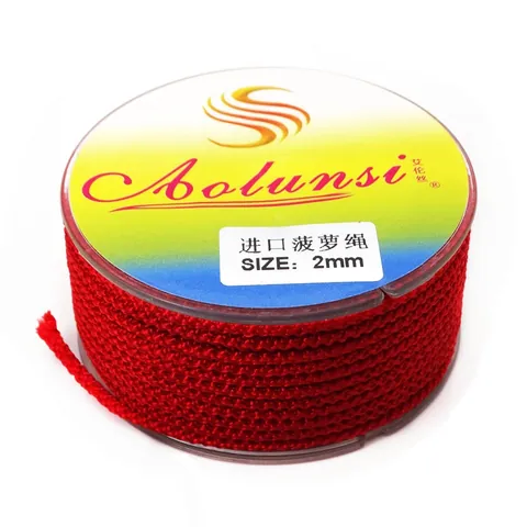 Cordino Ananas Intrecciato Per Creazione di Ciondoli per Collane Fai da Te Gioielli Fatti a Mano in Poliestere Accessorio Decorativo