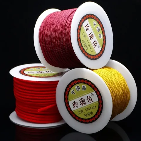 Nylon Braided Cord Round Rope For DIY Jewelry Making Necklace Bracelet Pendant Cord Accessories Woven Craft Thread