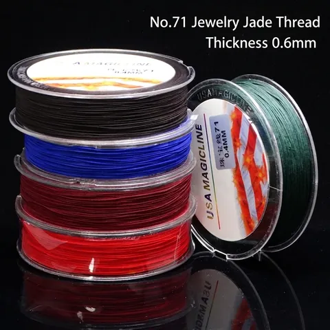 Professional DIY Jewelry Making Cord Jade Thread For Bracelet Necklace Braided String Multi Color Non-Elastic Craft Cord