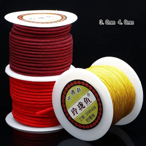 Nylon Braided Cord Round Rope For DIY Jewelry Making Necklace Bracelet Pendant Cord Accessories Woven Craft Thread