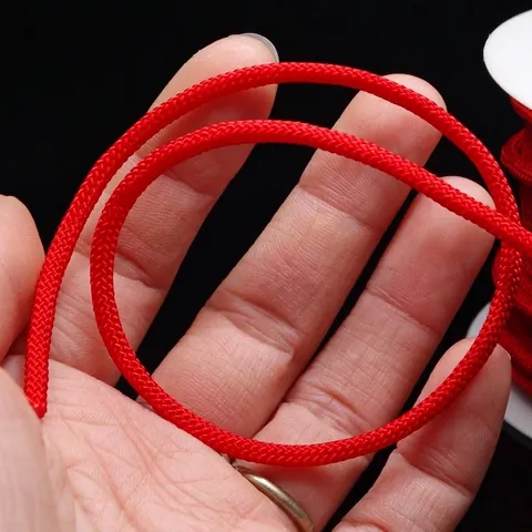 Cordon Tressé en Nylon Corde Ronde pour la Fabrication de Bijoux DIY Collier Bracelet Pendentif Cordon Accessoires Fil Artisanal Tissé