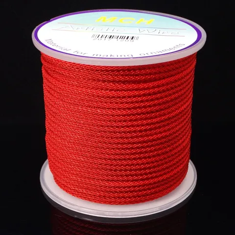 Handwoven Braided Nylon Cord For DIY Jewelry Making Bracelet Necklace Pendant String Art Craft Accessories