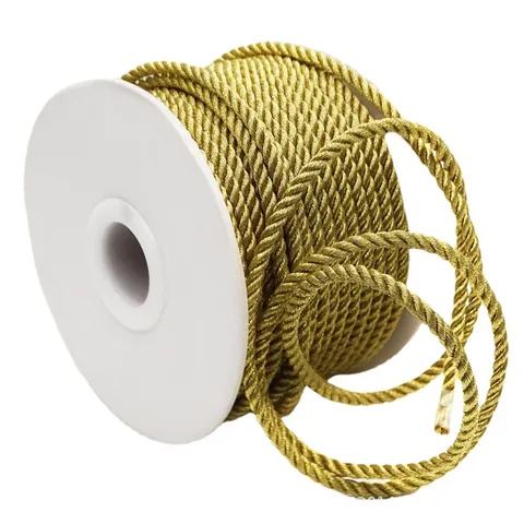 Metallic Braided Milan Cord Nylon Spool Wire For DIY Jewelry Making Gift Wrapping Waist Belt Bag Strap Decor Accessory