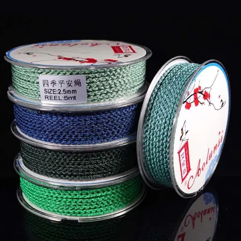 Nylon Four-Strand Braided Cord For DIY Pendant Rope Bracelet Twisted Cord Hand-Woven Jewelry Making Accessories Decorative Craft Line