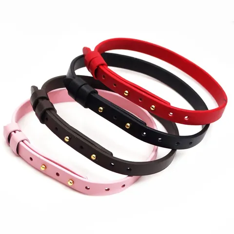 Microfiber Leather Belt Style Bracelet For Men Women Simple Fashion Adjustable Wristband With Stainless Steel Buckle Gift Jewelry
