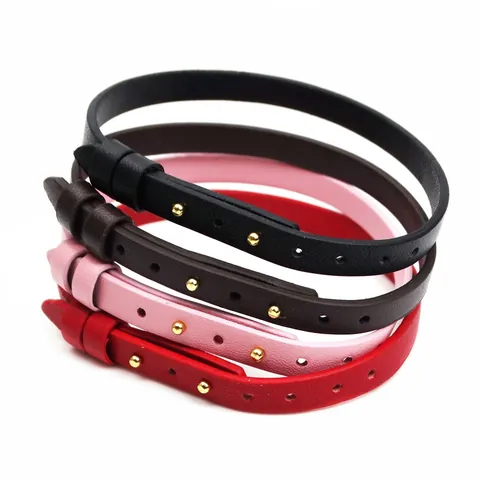 Microfiber Leather Belt Style Bracelet For Men Women Simple Fashion Adjustable Wristband With Stainless Steel Buckle Gift Jewelry