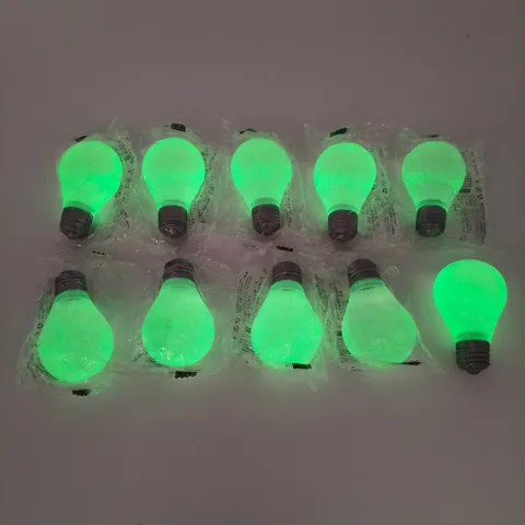 Lichtgevende Gloeilamp Squishy Speelgoed Glow In The Dark Stressverlichting Kantoor Decompressie Knijpspeelgoed TPR Maltose Gloeilamp