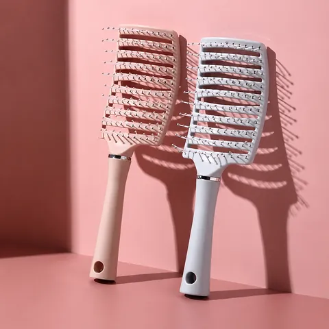 Επαγγελματική Βούρτσα Μαλλιών Μασάζ Κεφαλής Βούρτσα Με Τρύπες Στρογγυλή Βούρτσα Αέρος Πλαστικό Νάιλον Για Όγκο