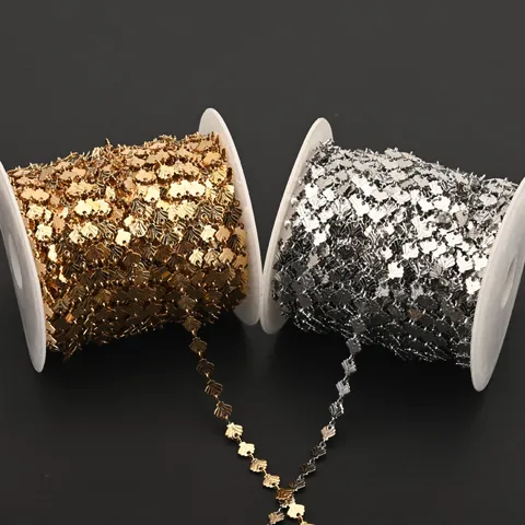 Stainless Steel Jewelry Making Chain Shell Link DIY Necklace Bracelet Findings Vacuum Plated Bohemian Elegant
