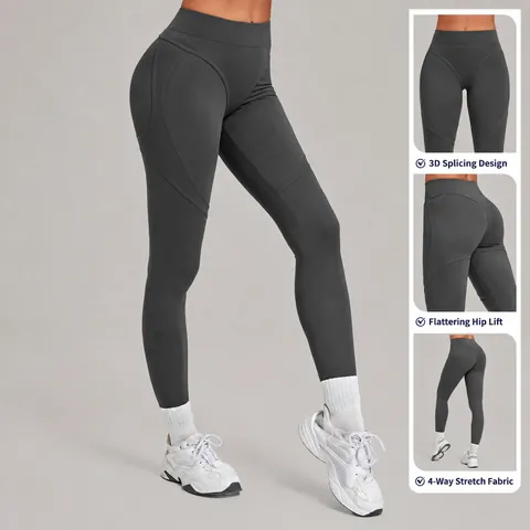 Women High Waist Butt Lifting Yoga Pants Tummy Control Fitness Leggings Seamless Squat Proof Gym Workout Athletic Trousers