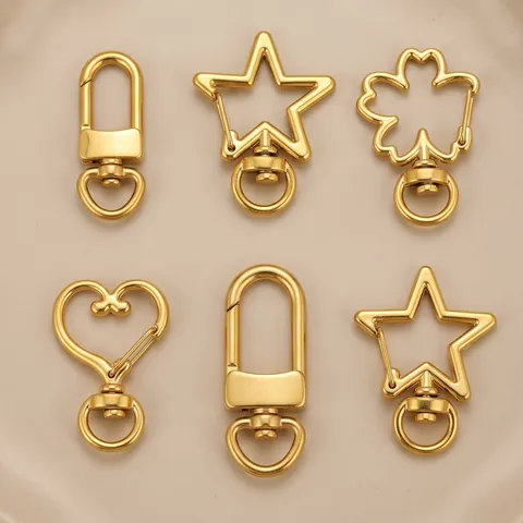 Stainless Steel Swivel Lobster Clasp Keychain Hook DIY Jewelry Finding Mirror Polished Metal Snap Buckle Bag Accessory