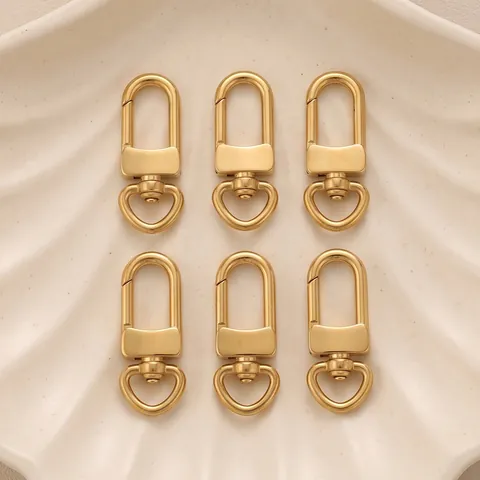 Stainless Steel Swivel Lobster Clasp Keychain Hook DIY Jewelry Finding Mirror Polished Metal Snap Buckle Bag Accessory
