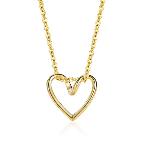 Eleganter 925 Sterlingsilber Hohl Herz Anhänger Halskette Für Damen Zierliche Verstellbare Kette Minimalistischer Modeschmuck