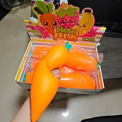 XXL Jumbo Simulation Squishy Toy Flour Filled Stress Relief Squeeze Toy Realistic Fruit Vegetable Decompression Toy For Kids Adults
