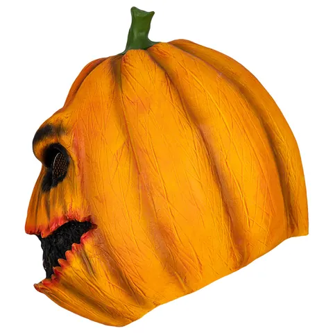Halloween Horror Pumpkin Latex Mask Scary Monster Full Head Mask For Cosplay Party Masquerade Adult Costume Accessory
