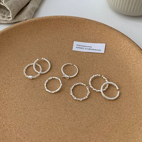 Bague Ouverte Délicate en Cuivre avec Strass Nœud Cœur pour Femmes Style Ins Bague de Doigt Réglable Doux Cadeau Bijou