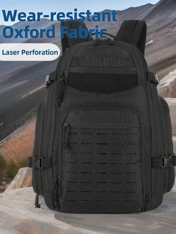 Tactical Backpack Large Capacity Oxford Fabric Waterproof MOLLE System Hiking Camping Cycling Outdoor Sports Knapsack For Men Women